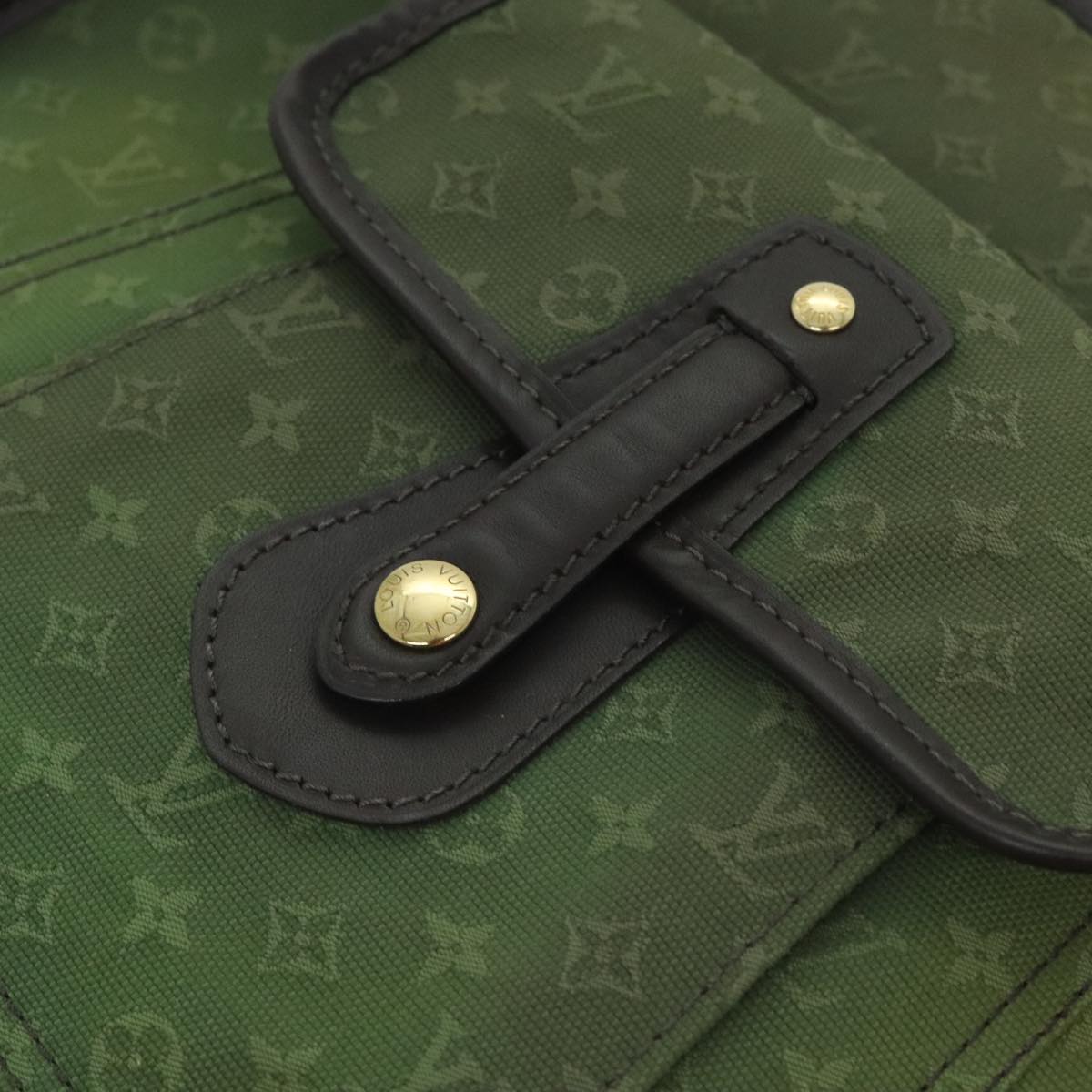Louis Vuitton Mary Kate Green Canvas Shoulder Bag