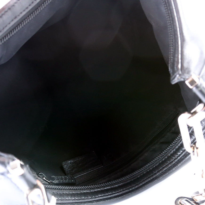 01 3874 Leather Chain Shoulder Bag