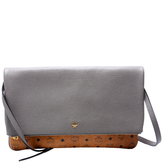 Corina Foldover Crossbody Visetos/Leather