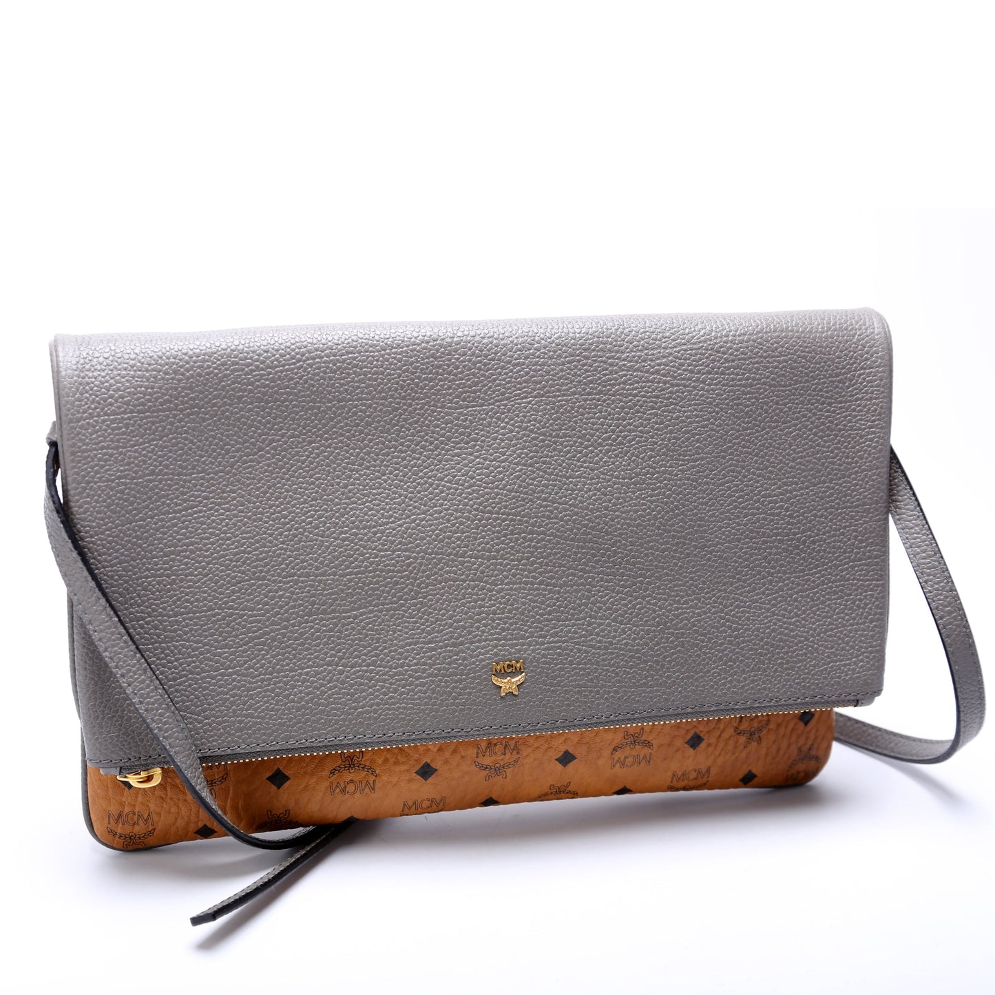 Corina Foldover Crossbody Visetos/Leather