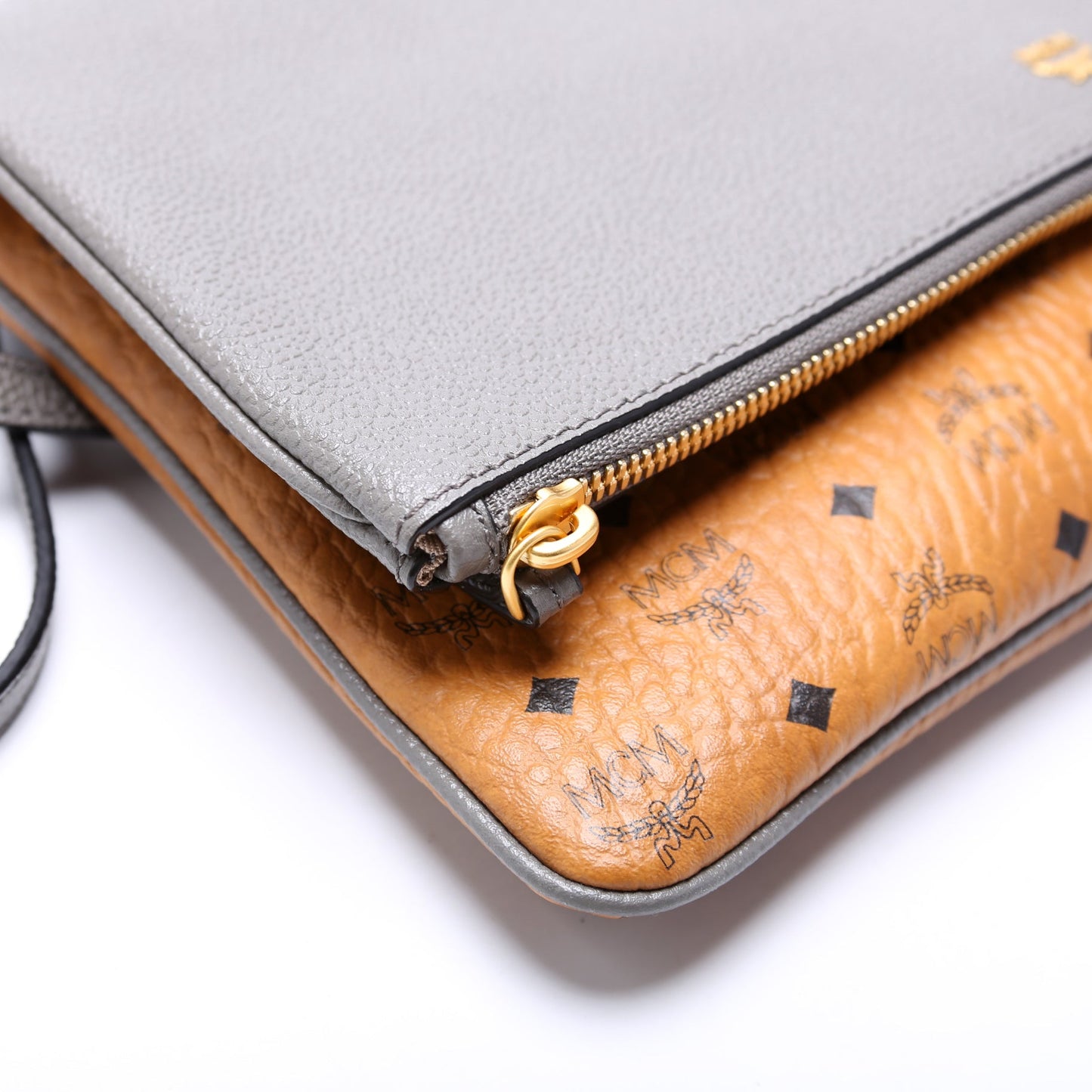 Corina Foldover Crossbody Visetos/Leather