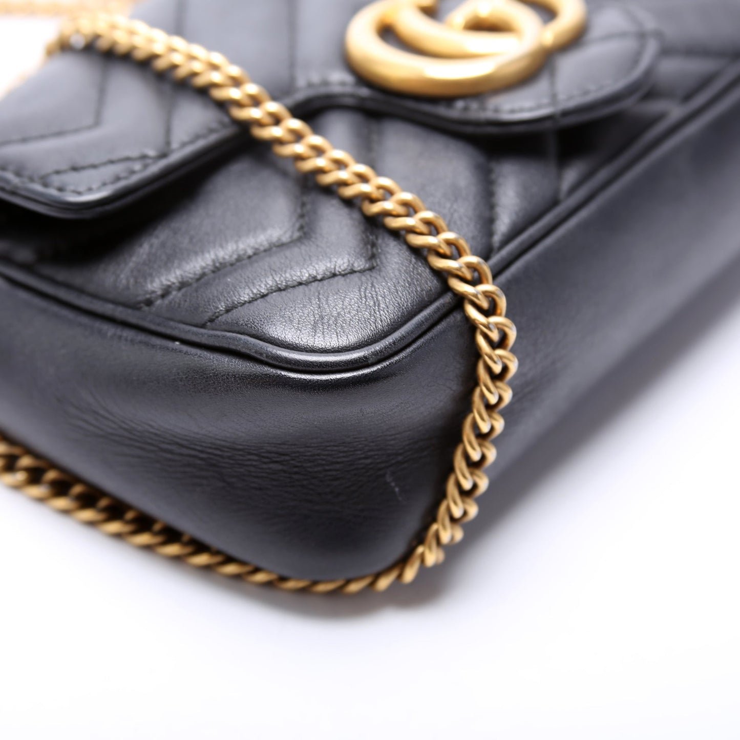 476433 Marmont Leather Super Mini Flap