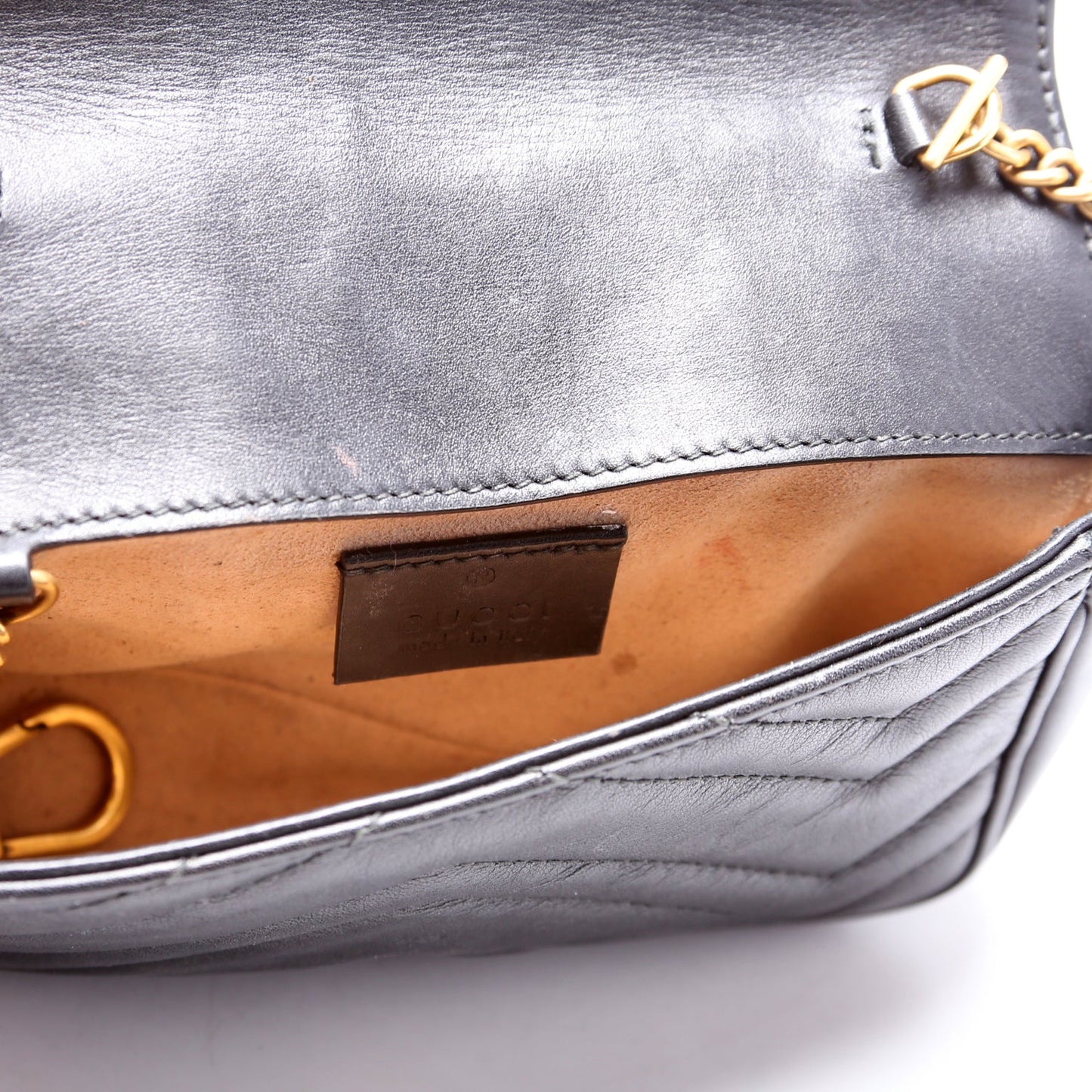 476433 Marmont Leather Super Mini Flap