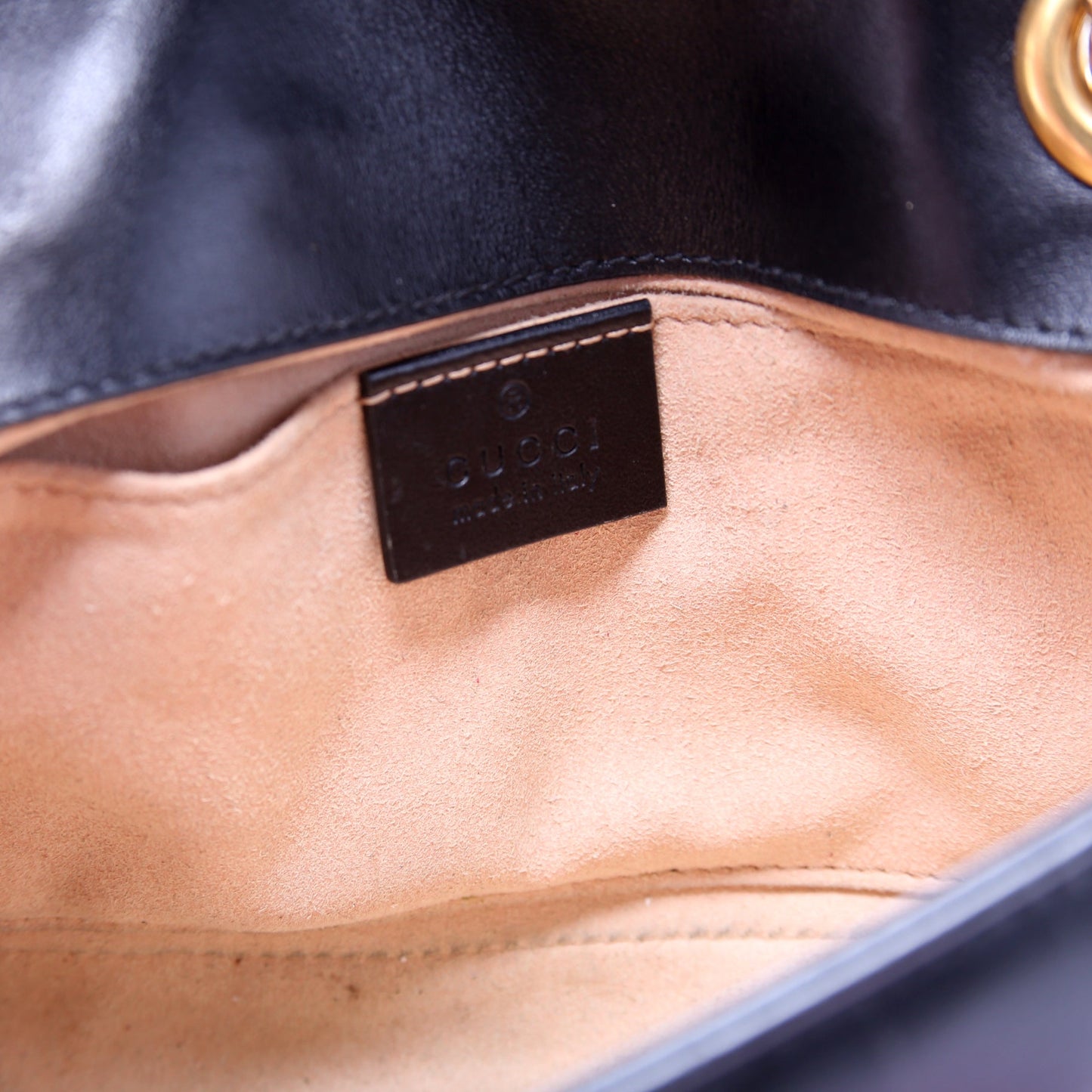 446744 Marmont Leather Shoulder Mini Flap