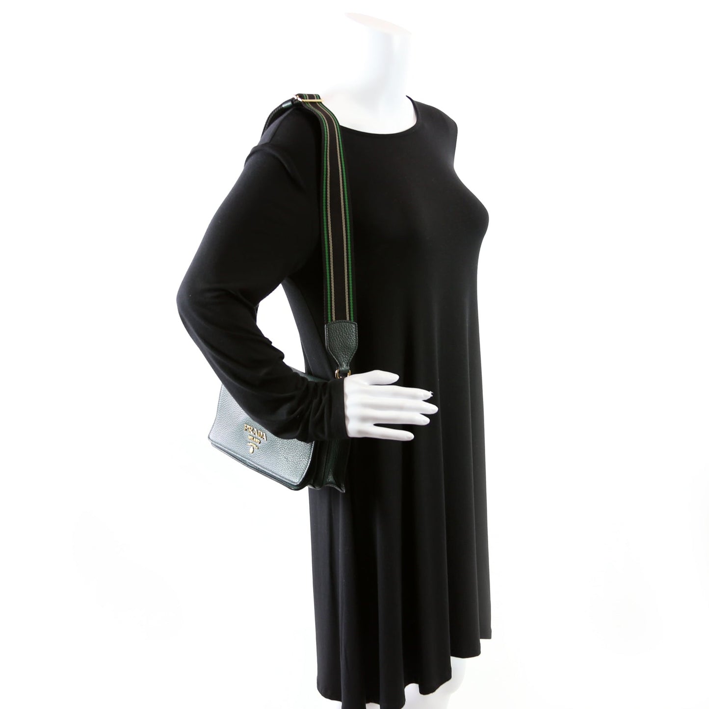 1BD159 Vitello Daino Leather Shoulder Bag