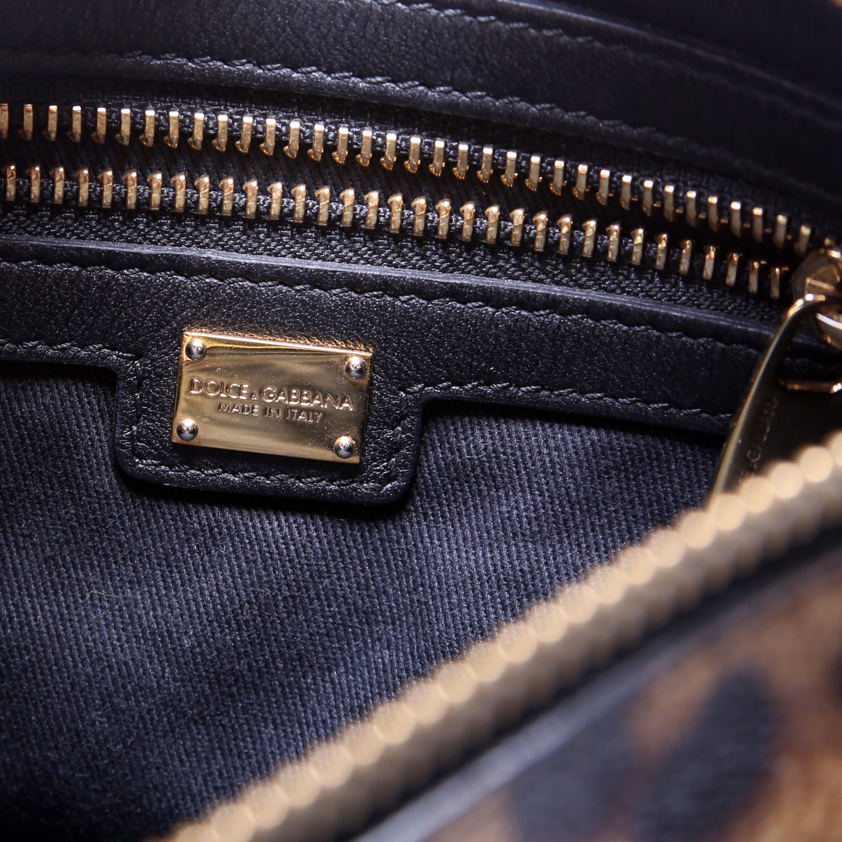 Leopard Coated Canvas Flat Crossbody Bag