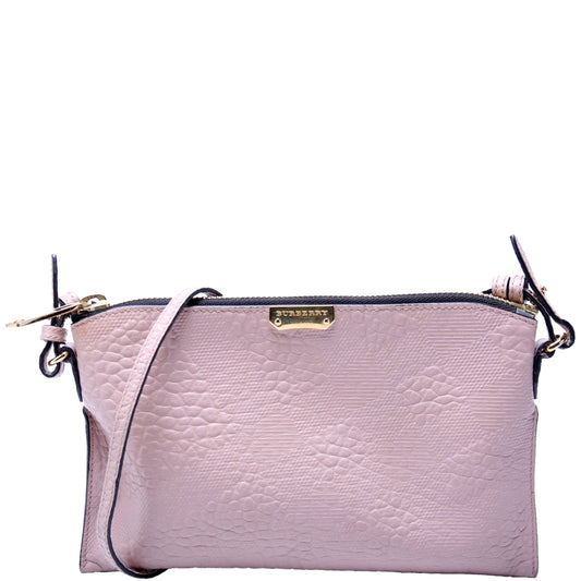 Peyton Leather Check Crossbody