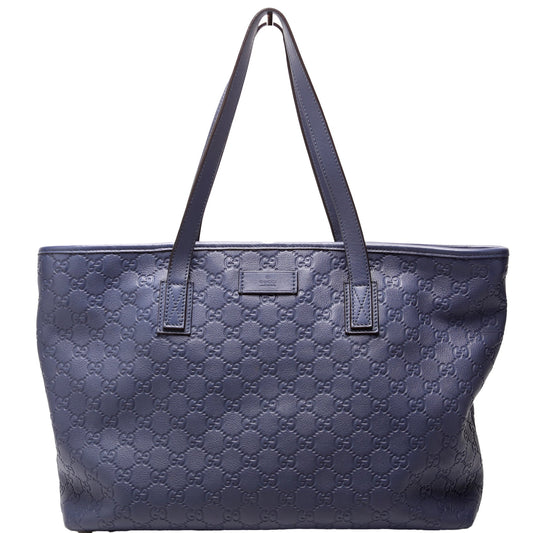 211137 Guccissima Leather Medium Zip Tote