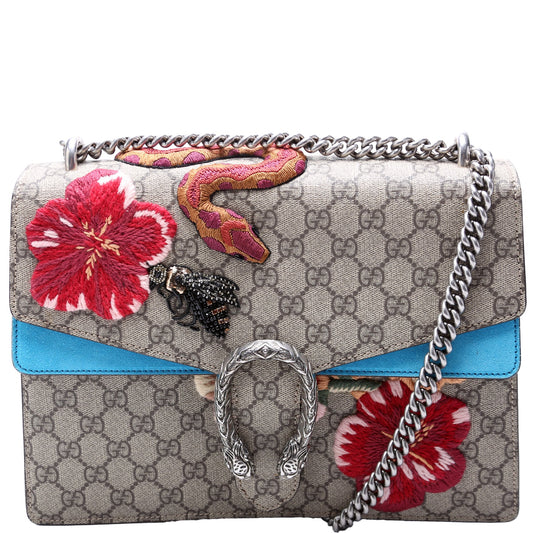 400235 Dionysus Bee Snake Embossed Shoulder Medium