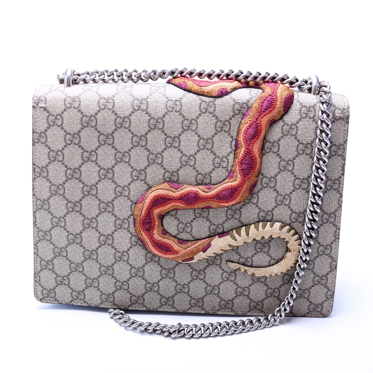 400235 Dionysus Bee Snake Embossed Shoulder Medium