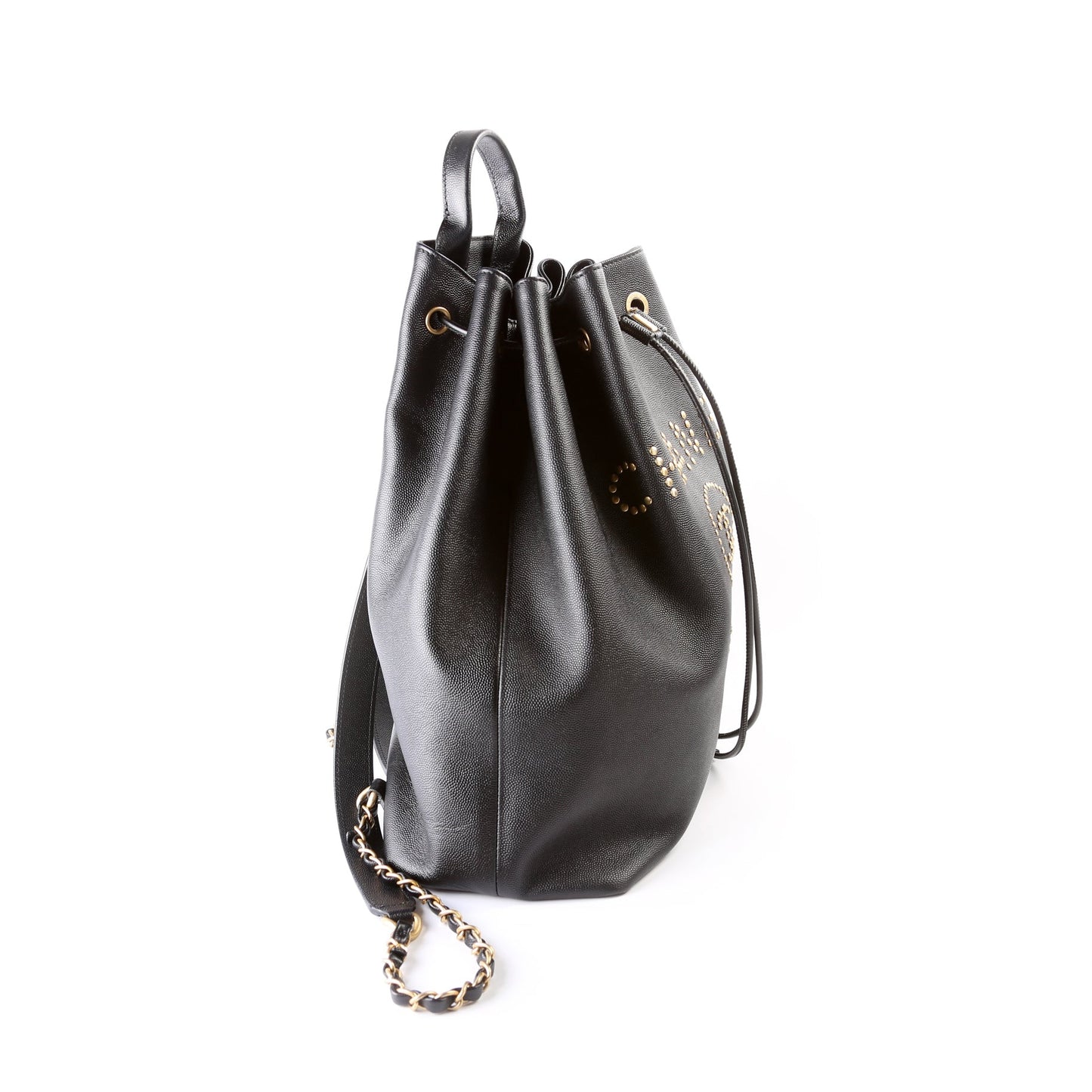 Deauville Studded Backpack Caviar 28M