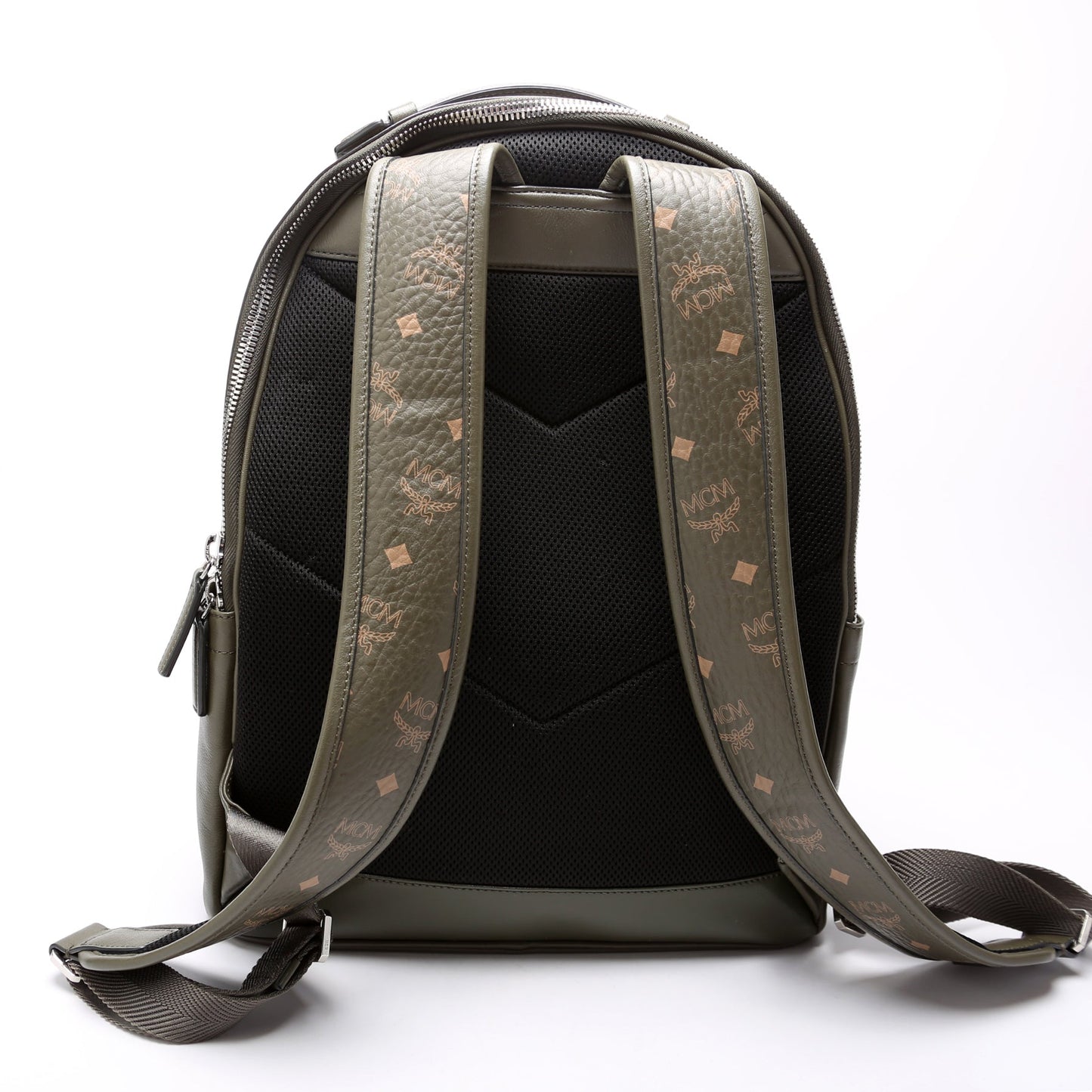 Visetos/Leather Medium Backpack