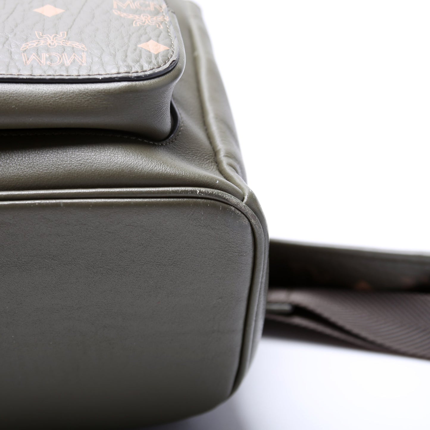 Visetos/Leather Medium Backpack