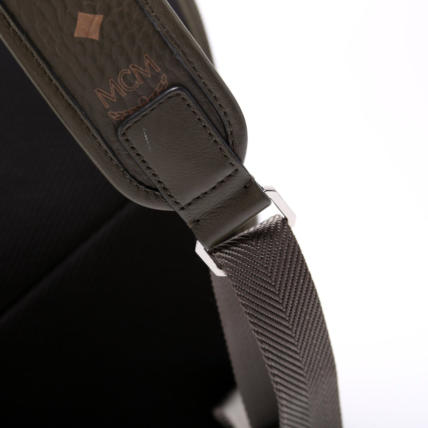 Visetos/Leather Medium Backpack