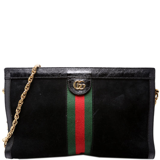 503876 Ophidia Suede Shoulder Web Medium