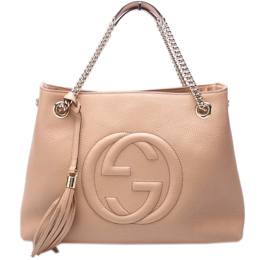 308982 Soho Leather Shoulder Medium