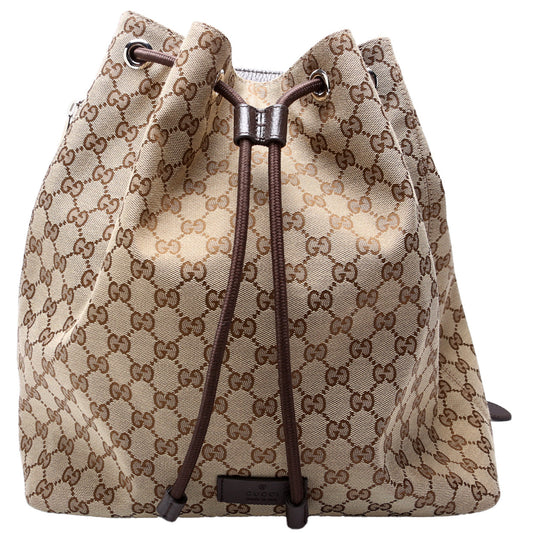 449175 GG Canvas Drawstring Backpack