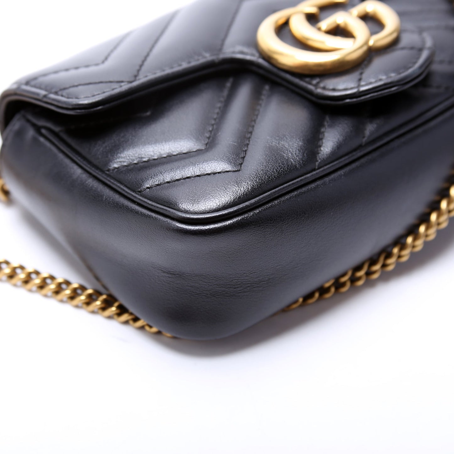 476433 Marmont Leather Super Mini Flap