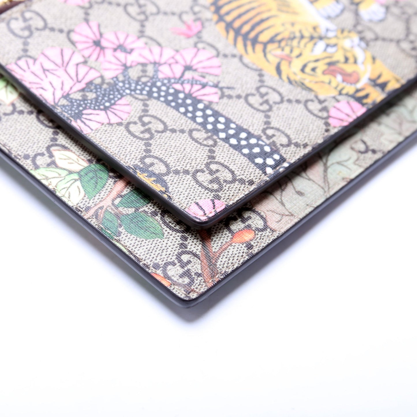 454111 GG Supreme Tian/Bengal Double Zip Shoulder Bag