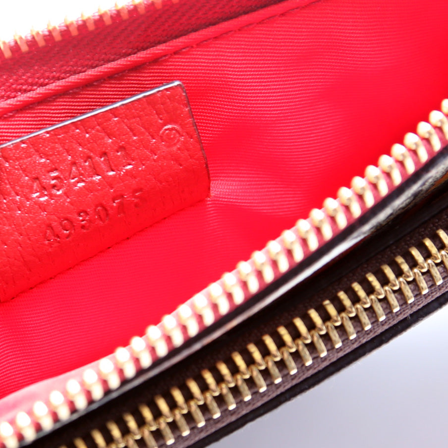 454111 GG Supreme Tian/Bengal Double Zip Shoulder Bag