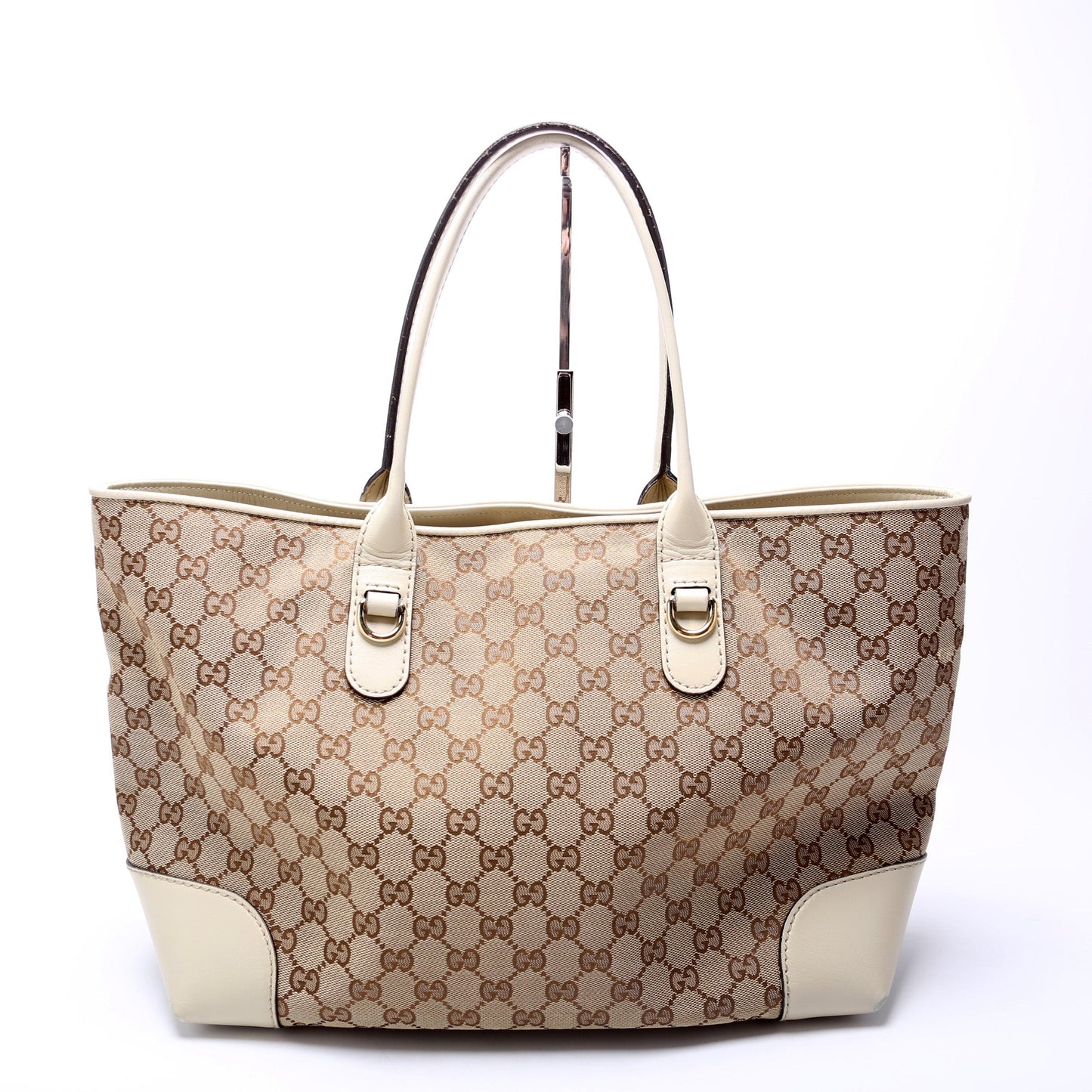 269956 GG Canvas Heart Bit Charm Tote