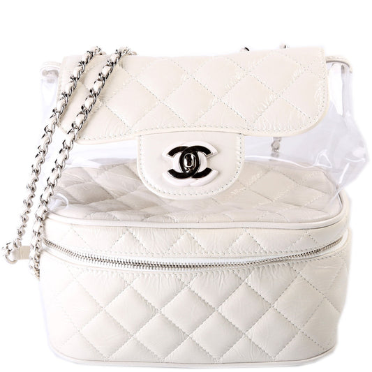 Chanel Aquarium Shoulder Bag PVC/Shiny Calfskin 25M