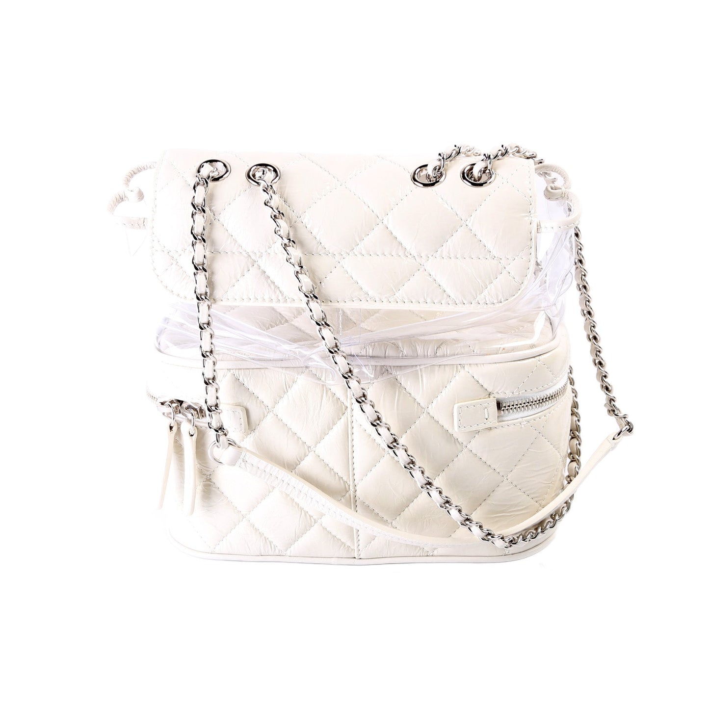 Chanel Aquarium Shoulder Bag PVC/Shiny Calfskin 25M