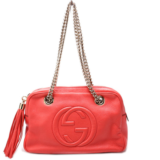 308982 Soho Leather Shoulder Medium