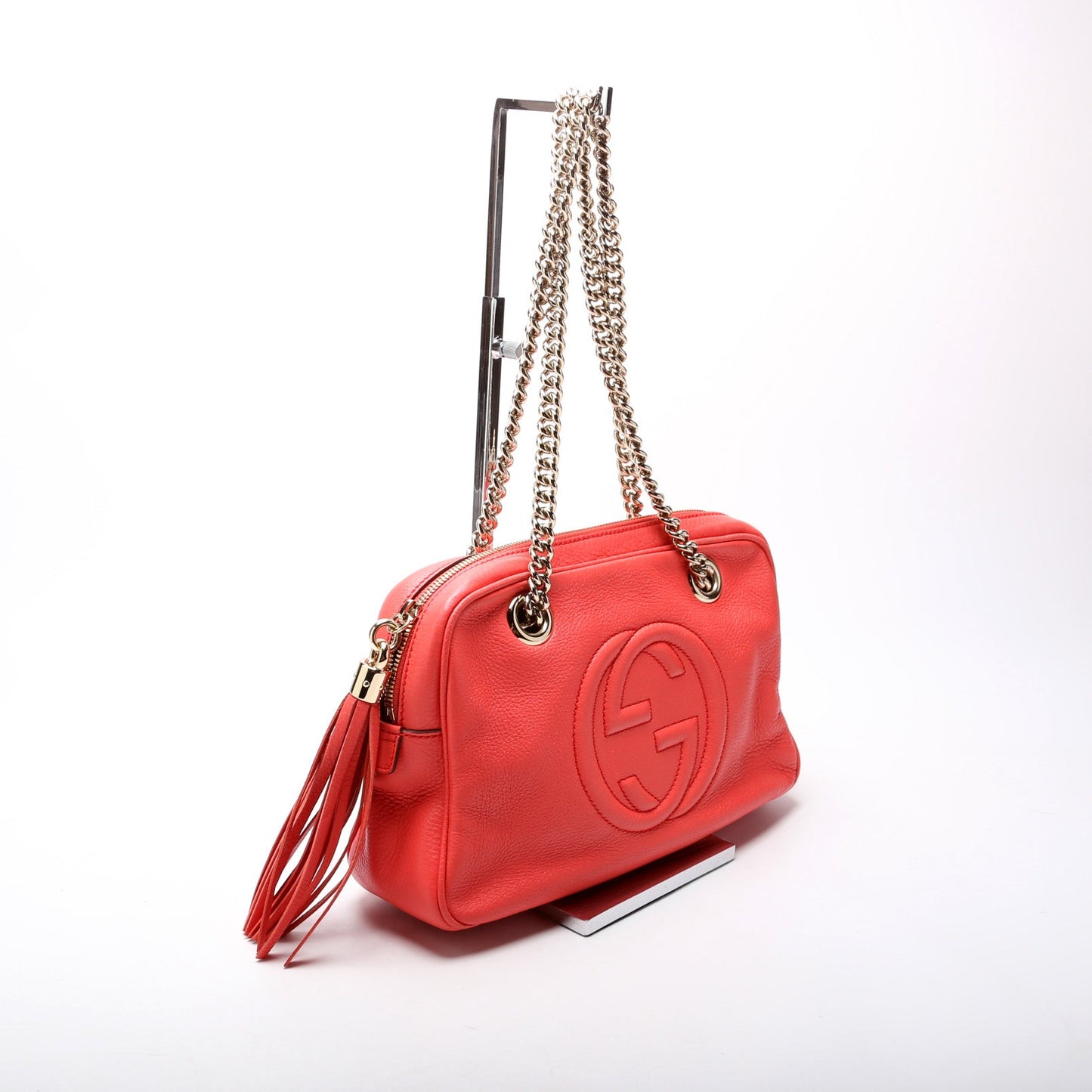 308982 Soho Leather Shoulder Medium