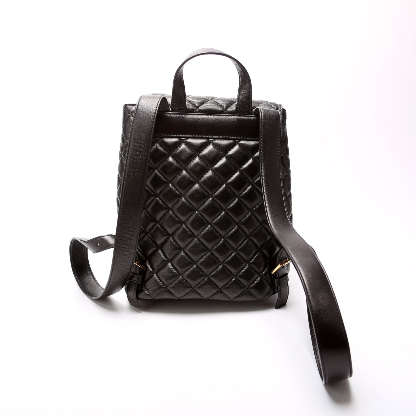 Medusa Quilted Leather Small Backpack