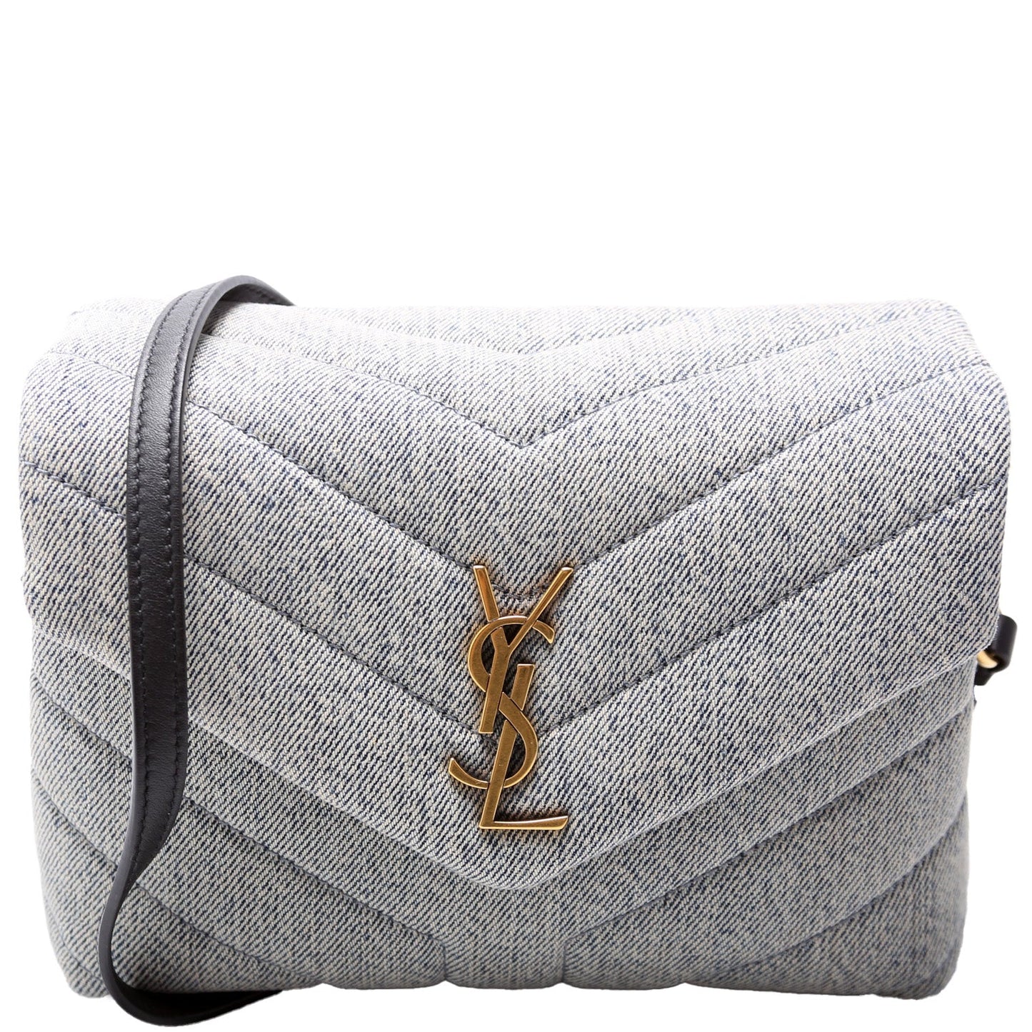 Loulou Satchel Toy Crossbody Denim