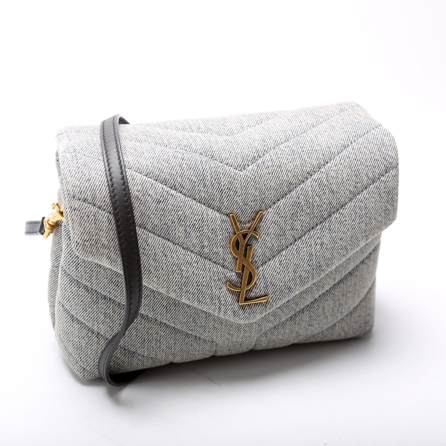 Loulou Satchel Toy Crossbody Denim