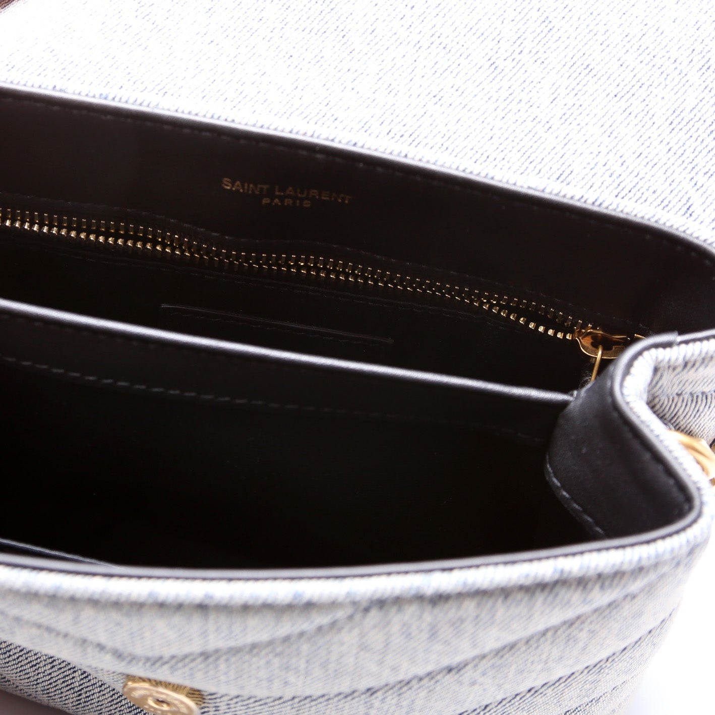 Loulou Satchel Toy Crossbody Denim