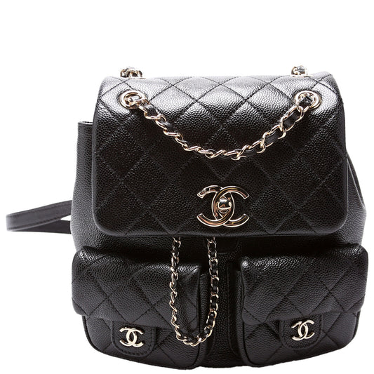 Duma Pocket Small Backpack Caviar RFID