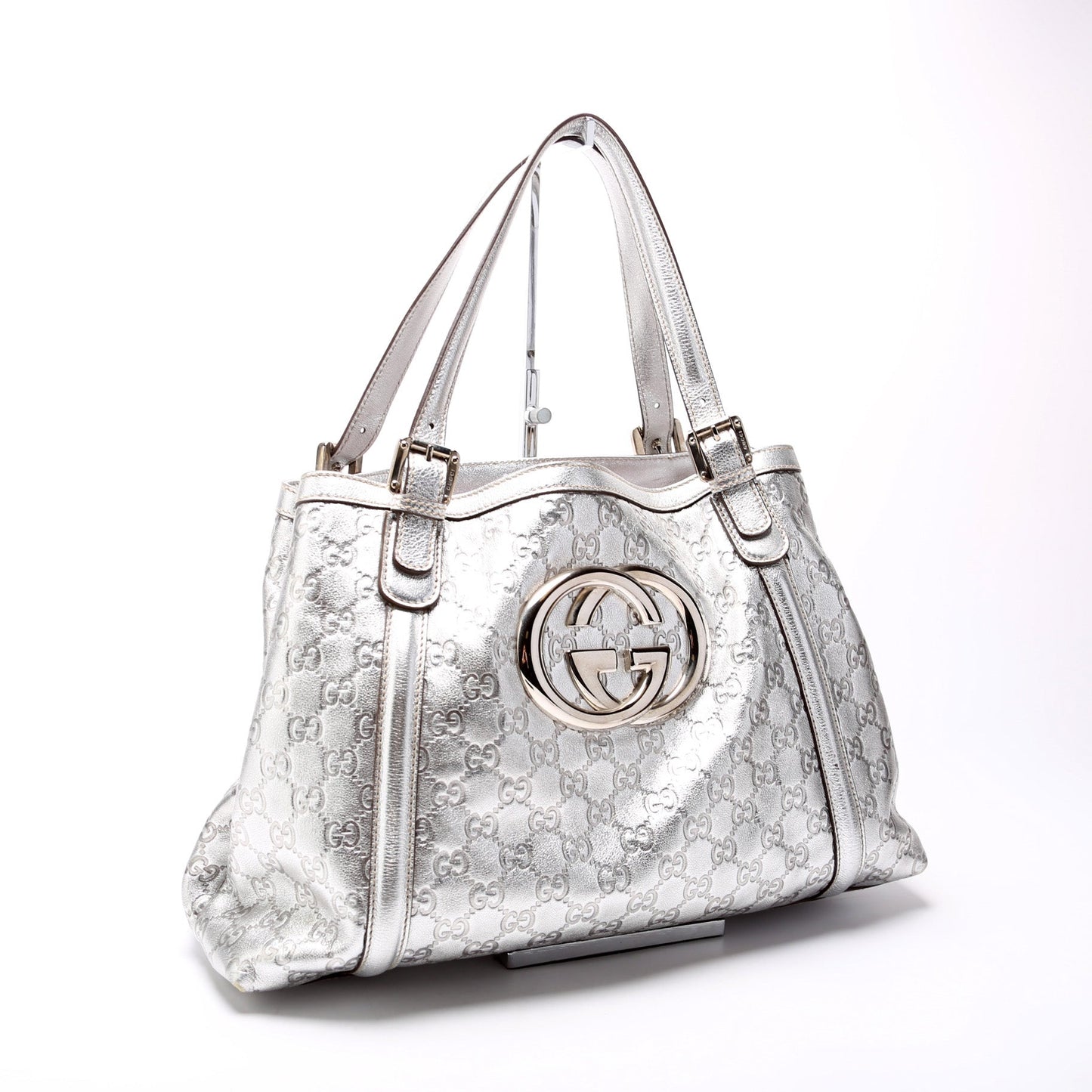 162094 G Leather Britt Medium Tote