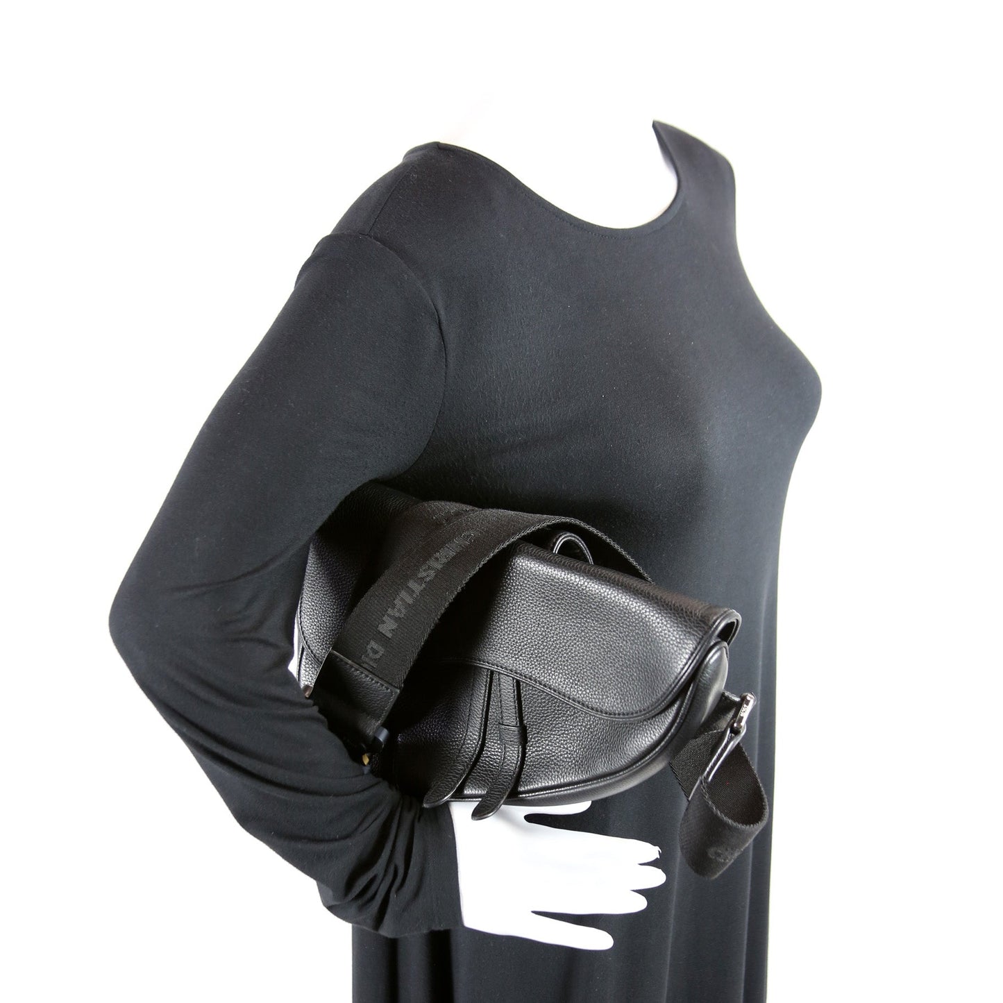 Saddle Crossbody Leather Black