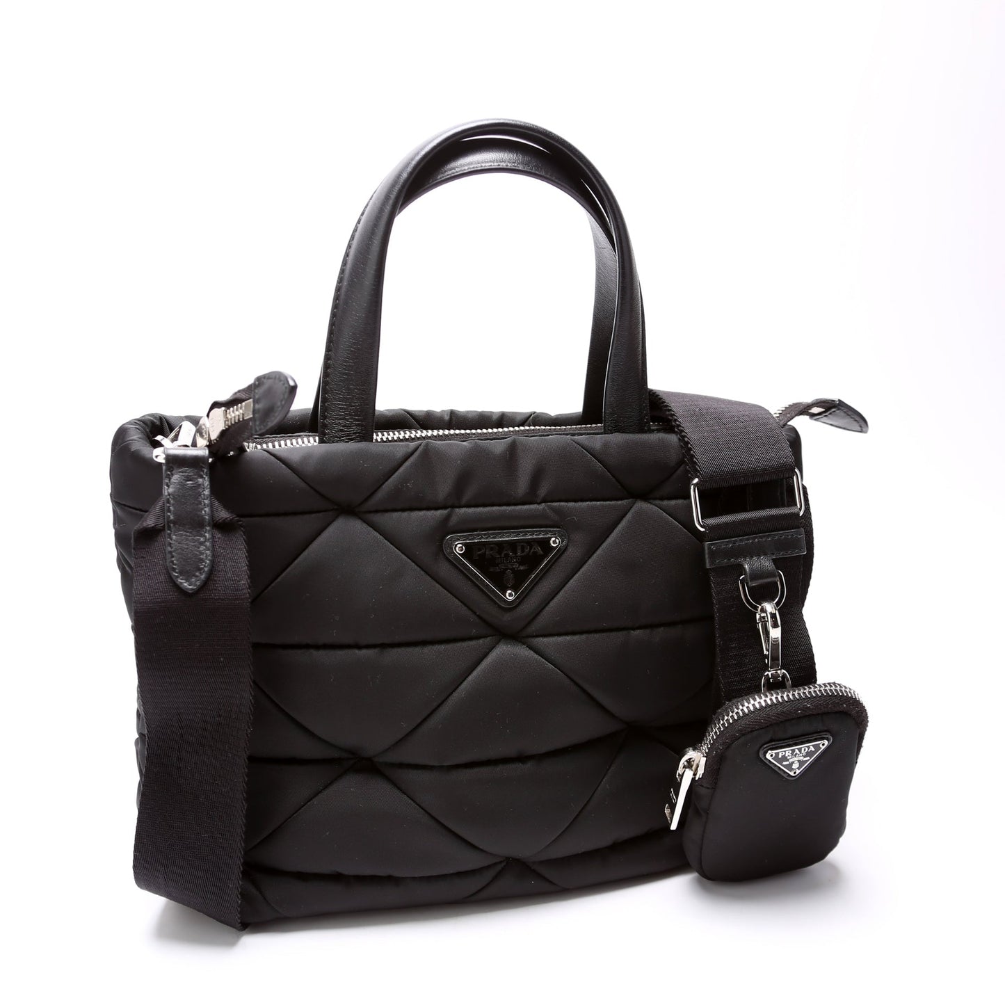1BG373 Re-Nylon Padded Small Tote