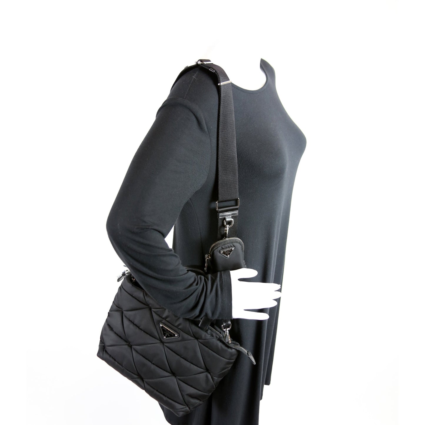 1BG373 Re-Nylon Padded Small Tote