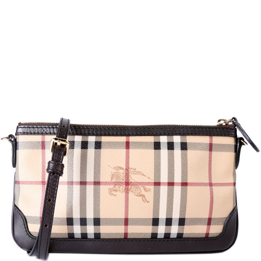 Peyton Haymarket Check Crossbody Clutch