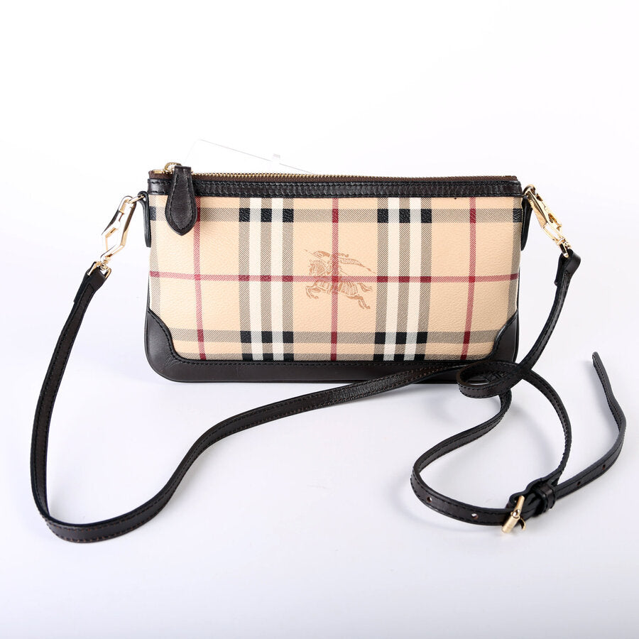 Peyton Haymarket Check Crossbody Clutch