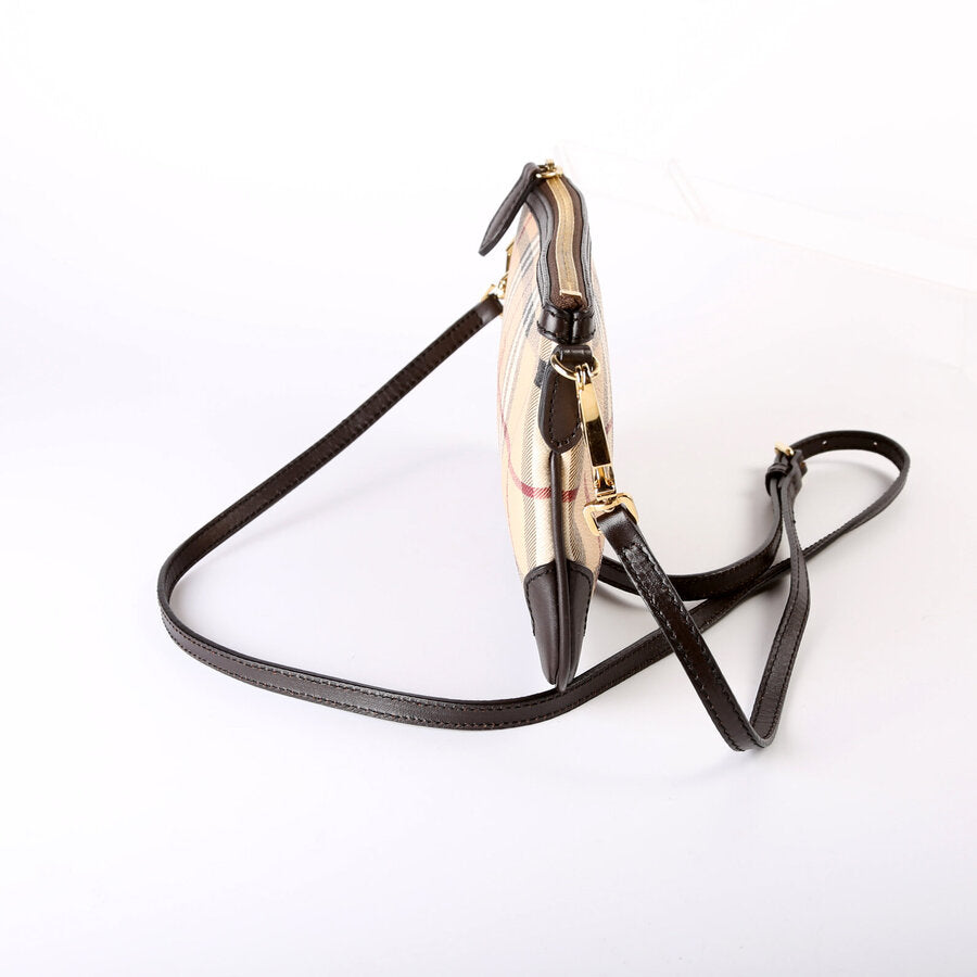 Peyton Haymarket Check Crossbody Clutch