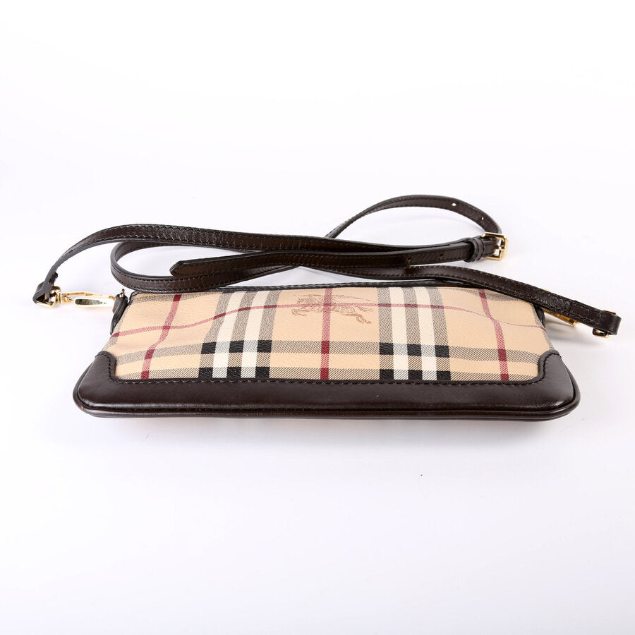 Peyton Haymarket Check Crossbody Clutch