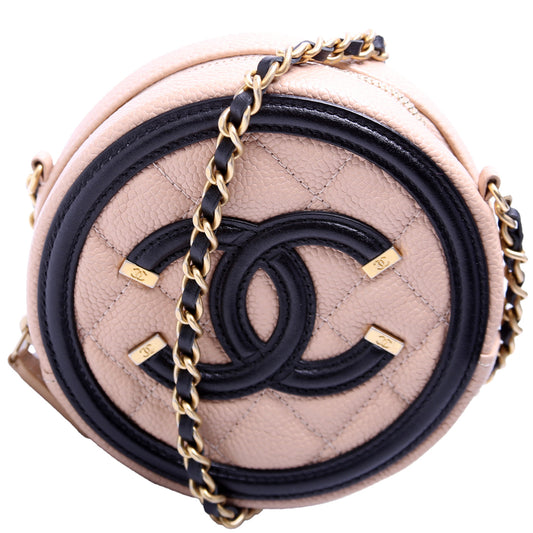 Filigree Round Crossbody Caviar 26M