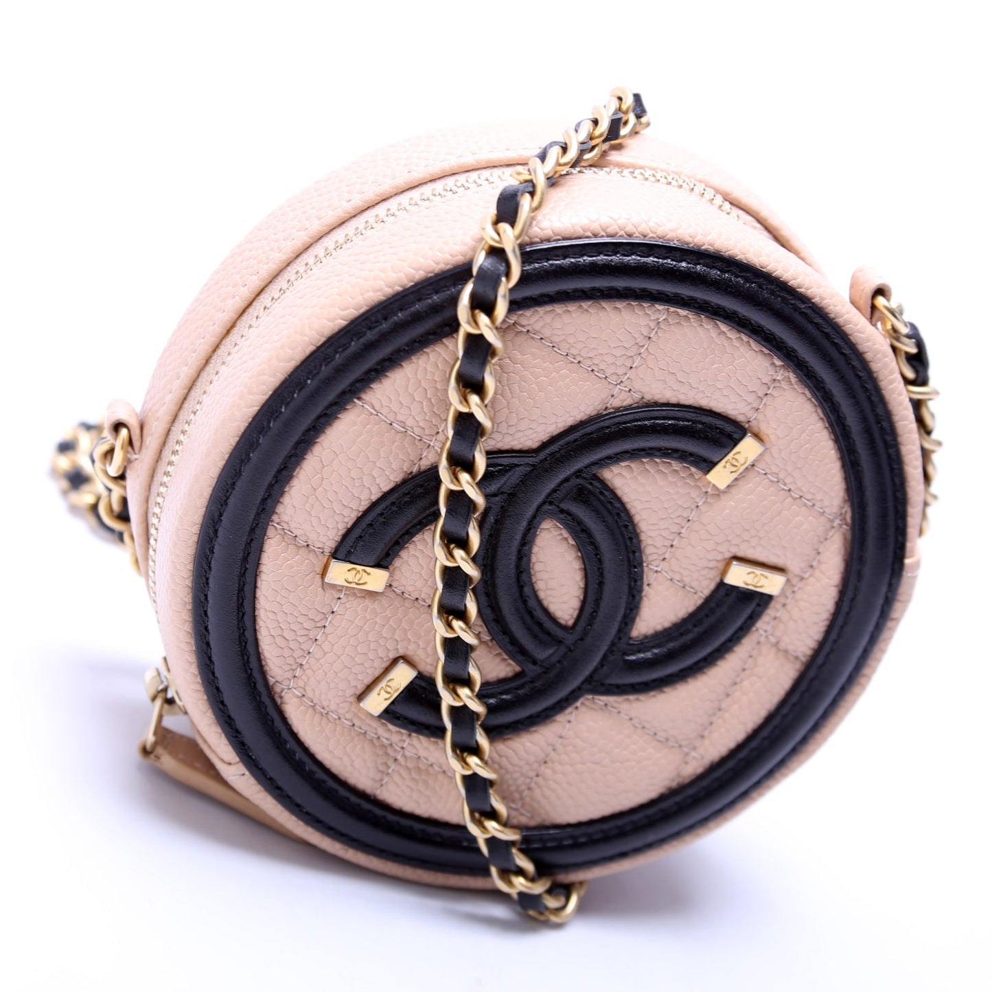 Filigree Round Crossbody Caviar 26M