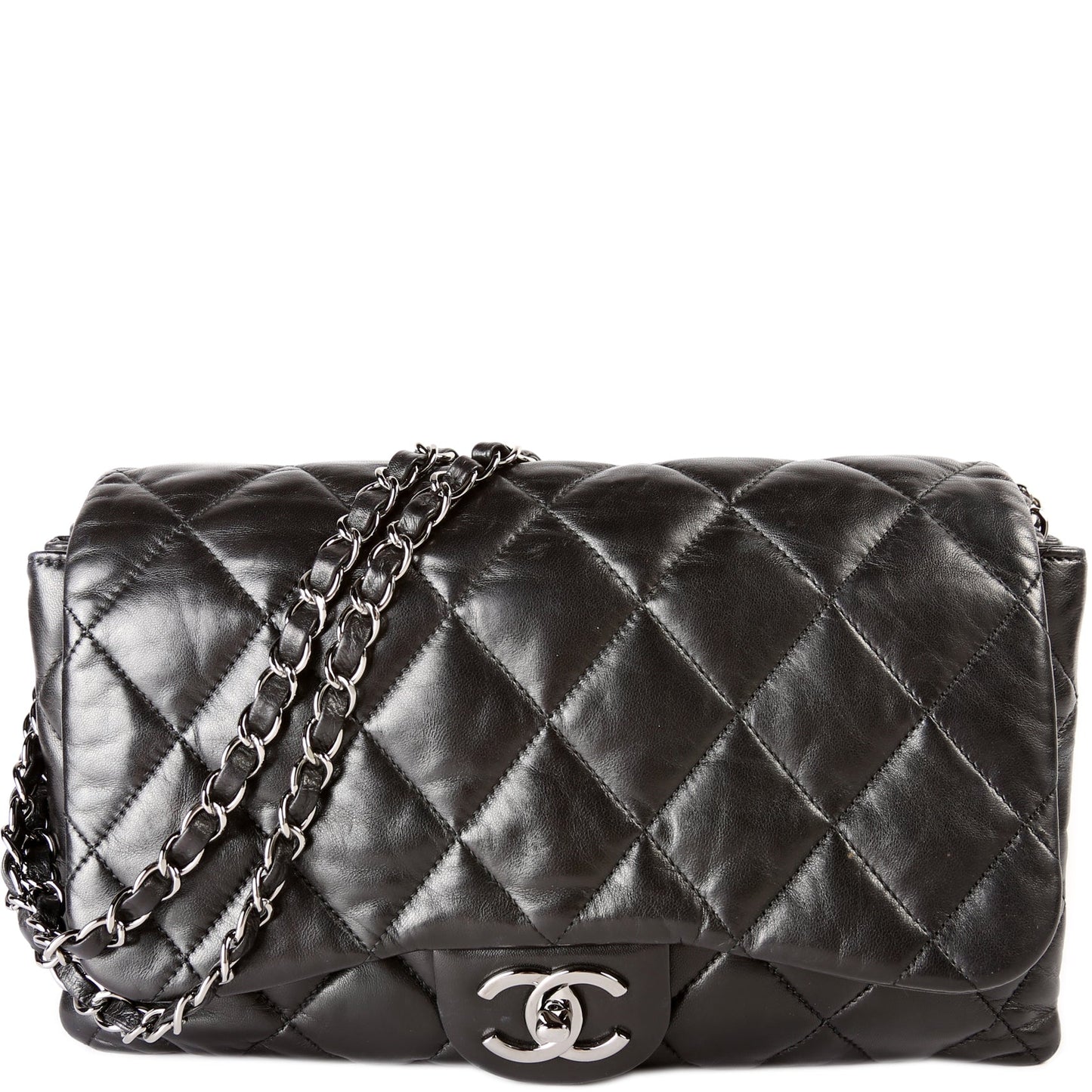 3 Accordion Flap Bag Lambskin 13M