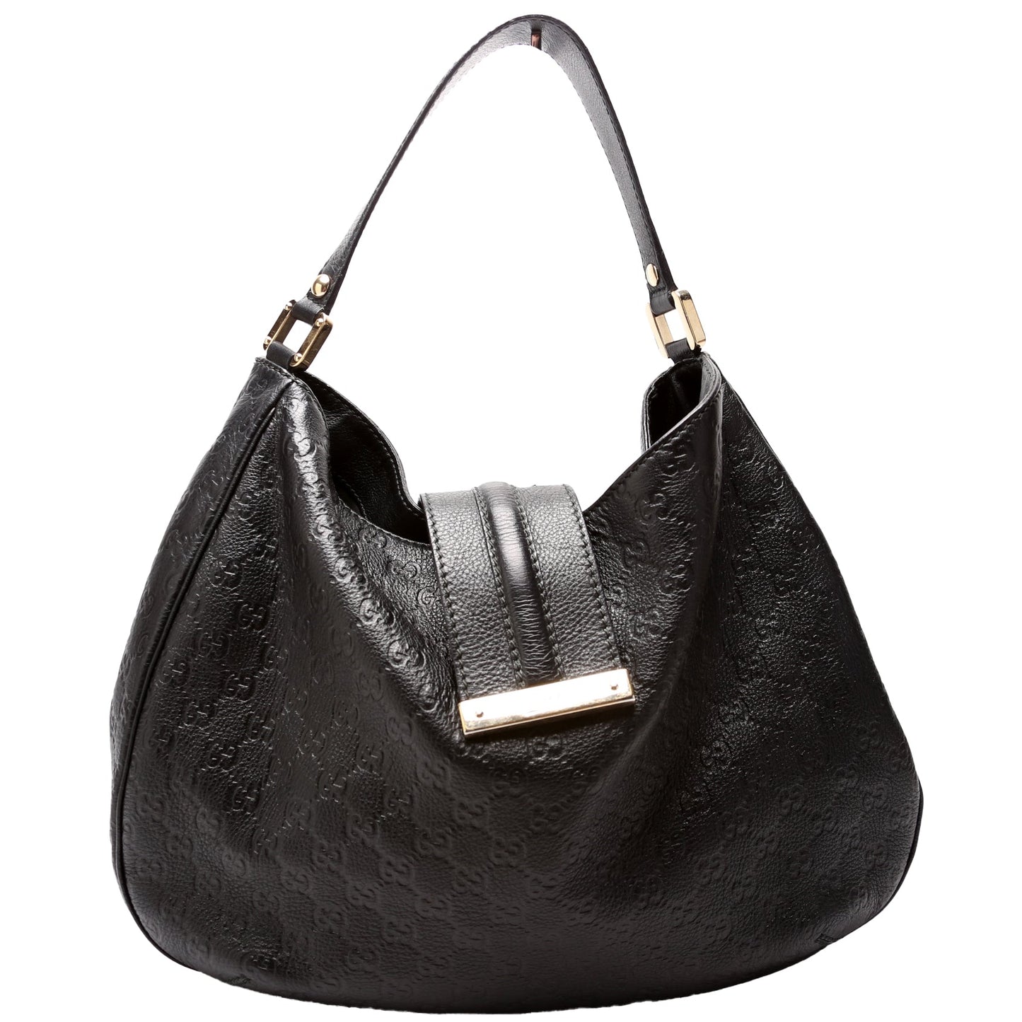 233604 GG Leather Large Hobo