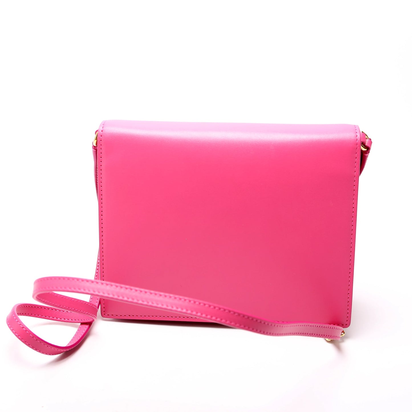 DG Logo Calfskin Flap Crossbody Bag