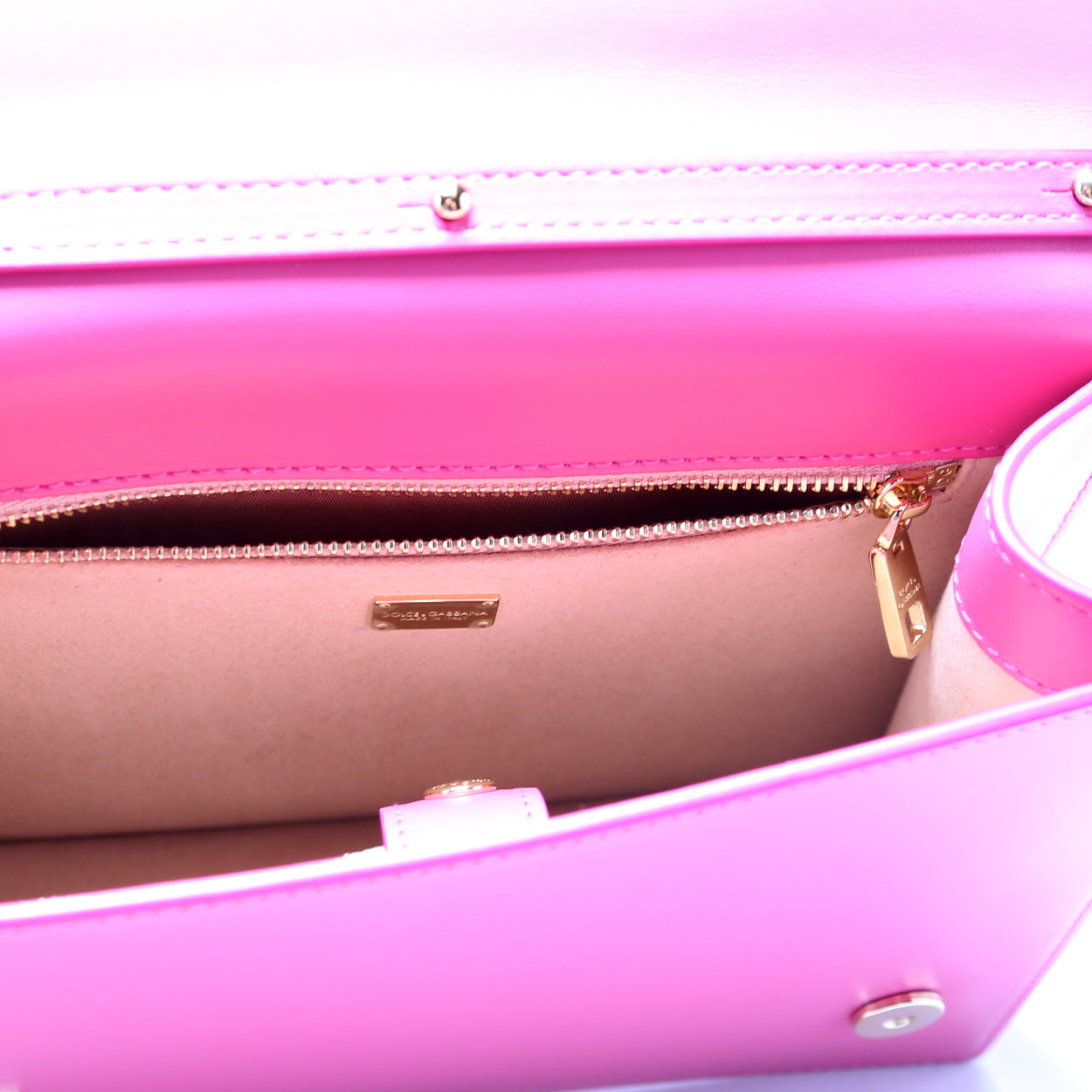 DG Logo Calfskin Flap Crossbody Bag