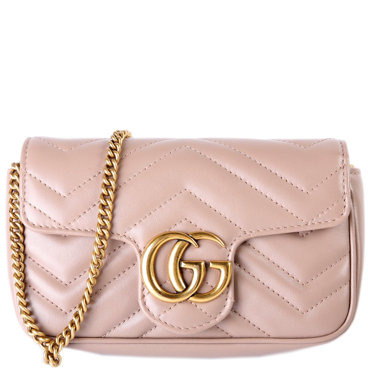 476433 Marmont Torchon Leather Super Mini Flap
