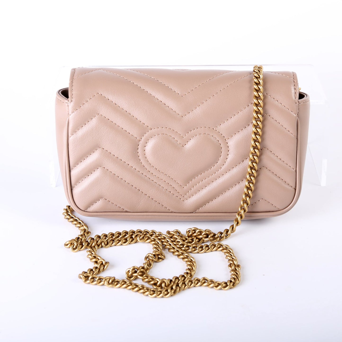 476433 Marmont Torchon Leather Super Mini Flap